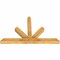 Ekena Millwork Saratoga Rough Sawn Timber Gable Bracket, Western Red Cedar, 60"W x 38"H x 4"D x 4"F, 15/12 Pitch GBW060X38X0404SAR00RWR - alternate 2
